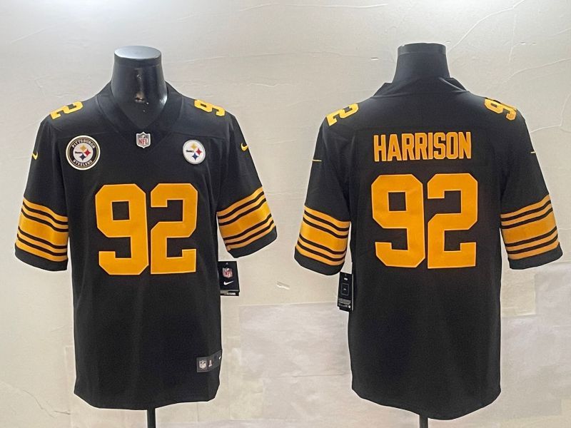Men Pittsburgh Steelers #92 Harrison Black 2024 Nike Limited NFL Jersey style 01051->dallas cowboys->NFL Jersey